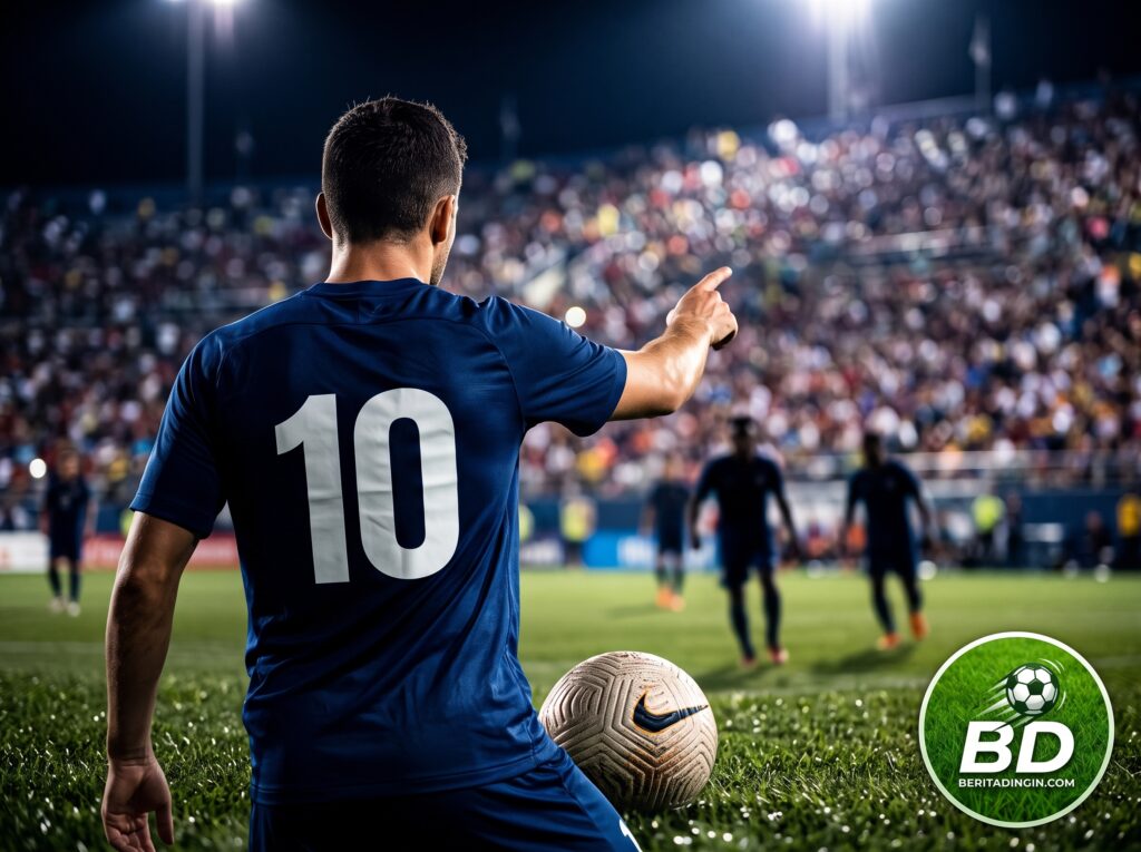 peran playmaker dalam kreativitas serangan sepak bola
